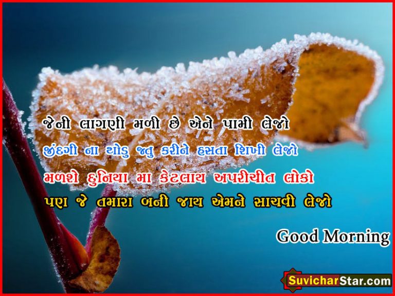 good morning gujarati suvichar
