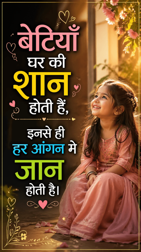 बेटियाँ पर दिल छू लेने वाले सुविचार