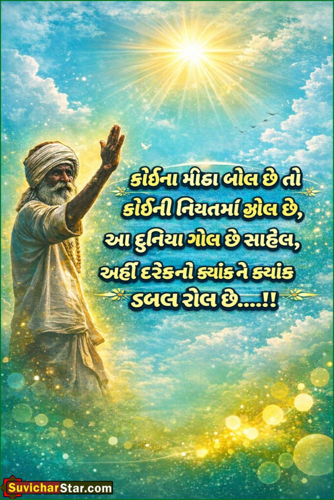 Suvichar in Gujarati 2026 | જીવન બદલાવી દે એવા પ્રેરણાદાયક વિચાર